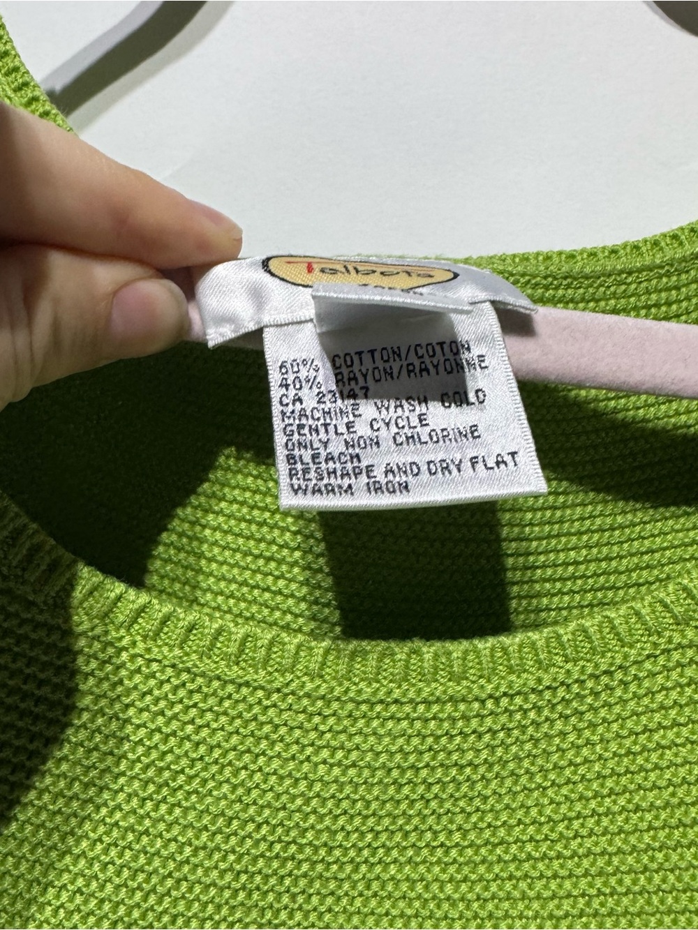 Talbots Green Knit Tank Top - Picture 3 of 6